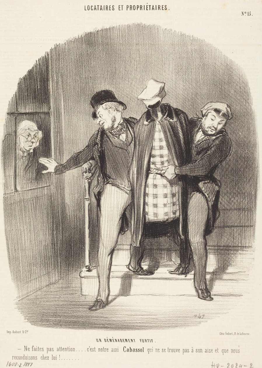 Tajné stěhování od Honoré Daumier
