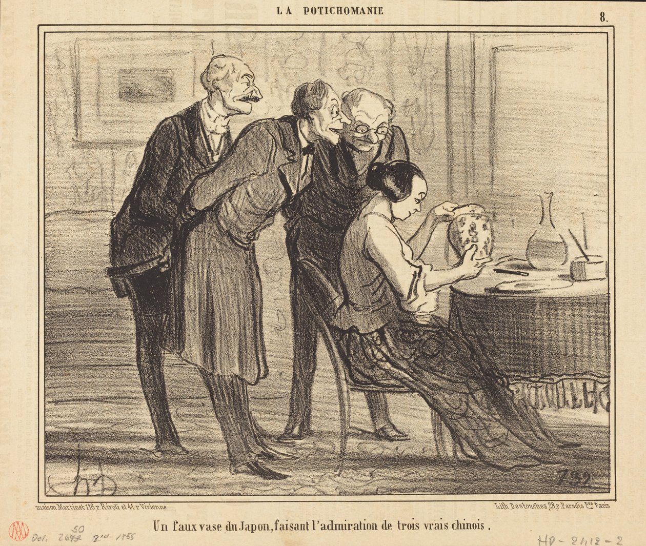 Falešná japonská váza, která... od Honoré Daumier