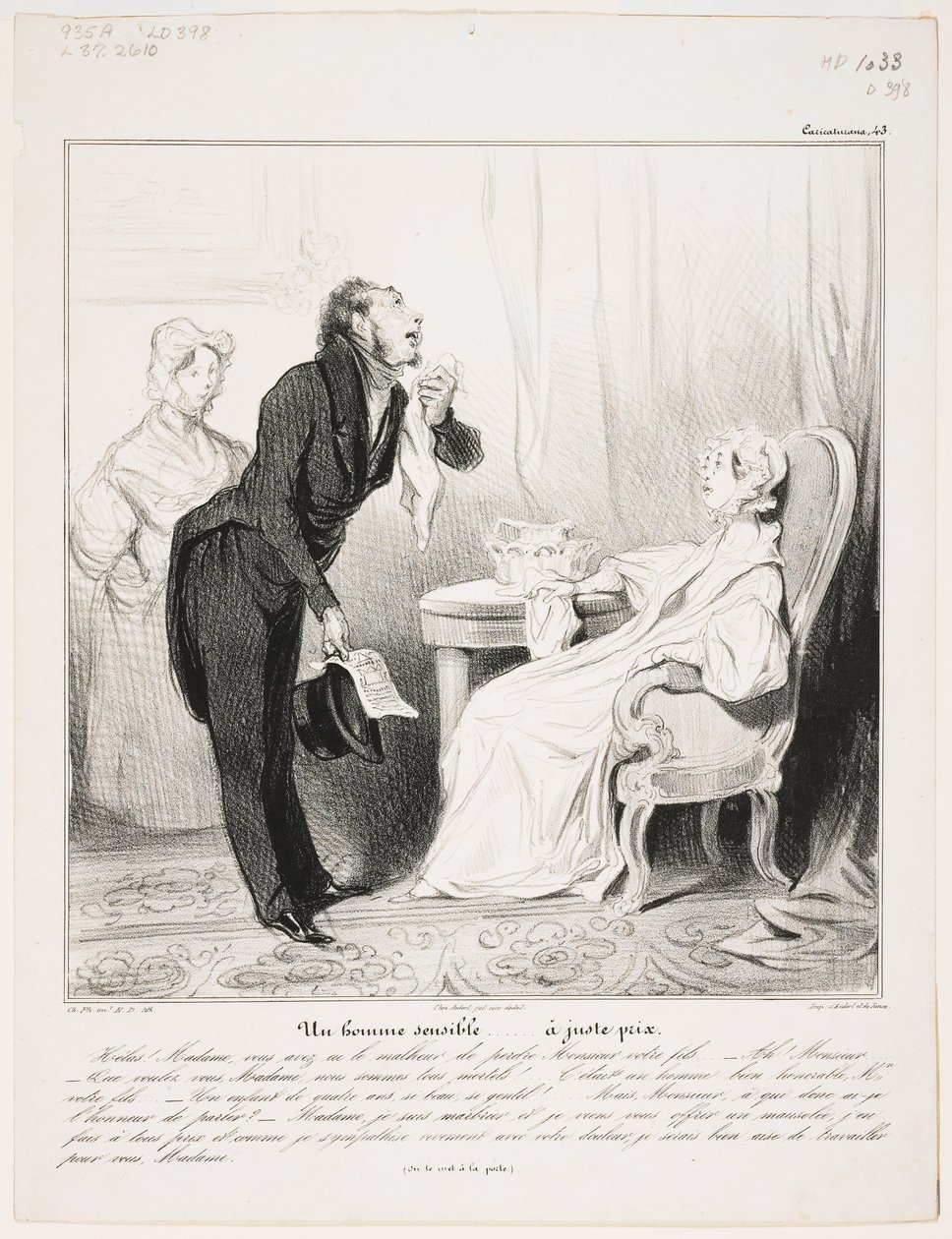 Citlivý muž (Caricaturana 43) od Honoré Daumier