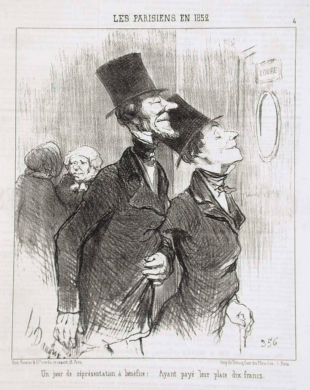 Den dobročinného představení! od Honoré Daumier