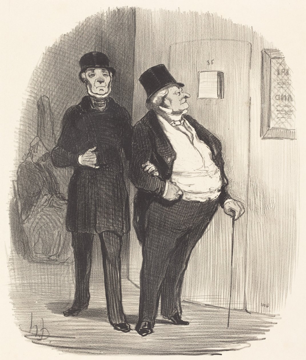 Večer na počest dobročinného představení... od Honoré Daumier