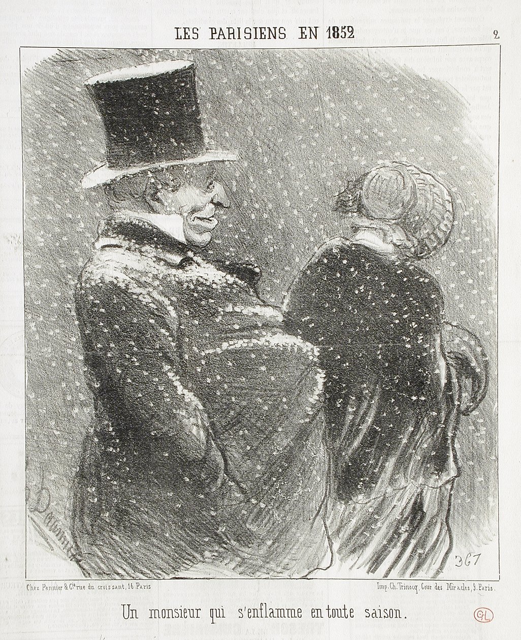 Pán, který vzplane... od Honoré Daumier