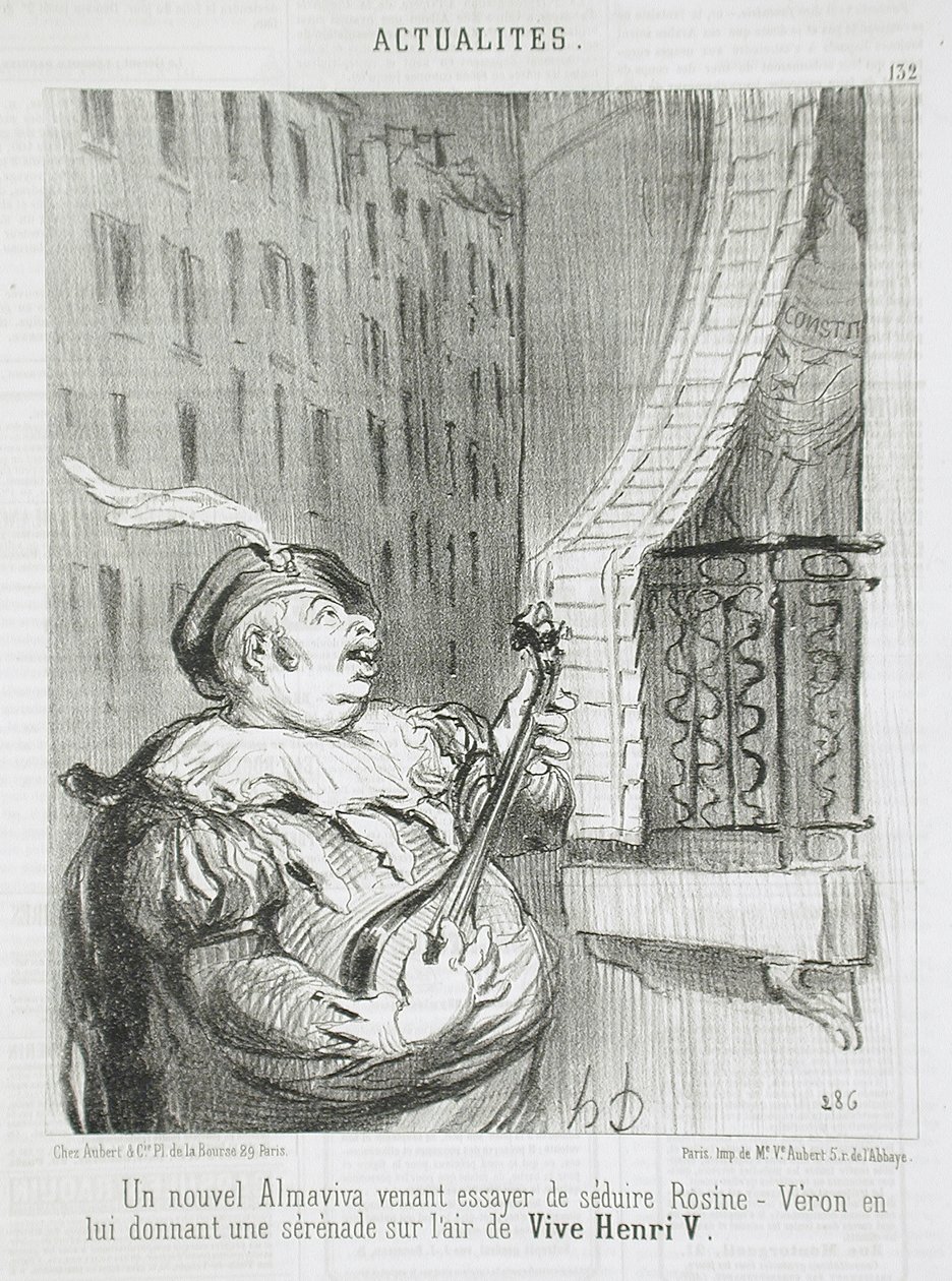 Nový Almaviva... od Honoré Daumier