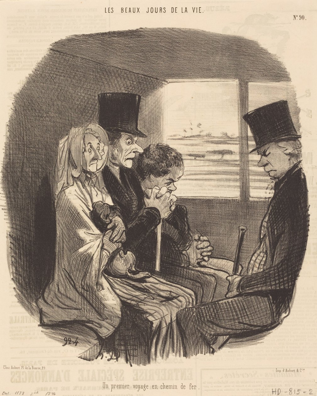 První cesta železnicí od Honoré Daumier