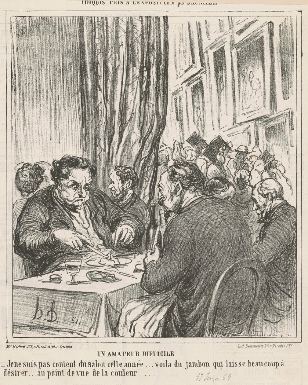 Obtížný amatér od Honoré Daumier