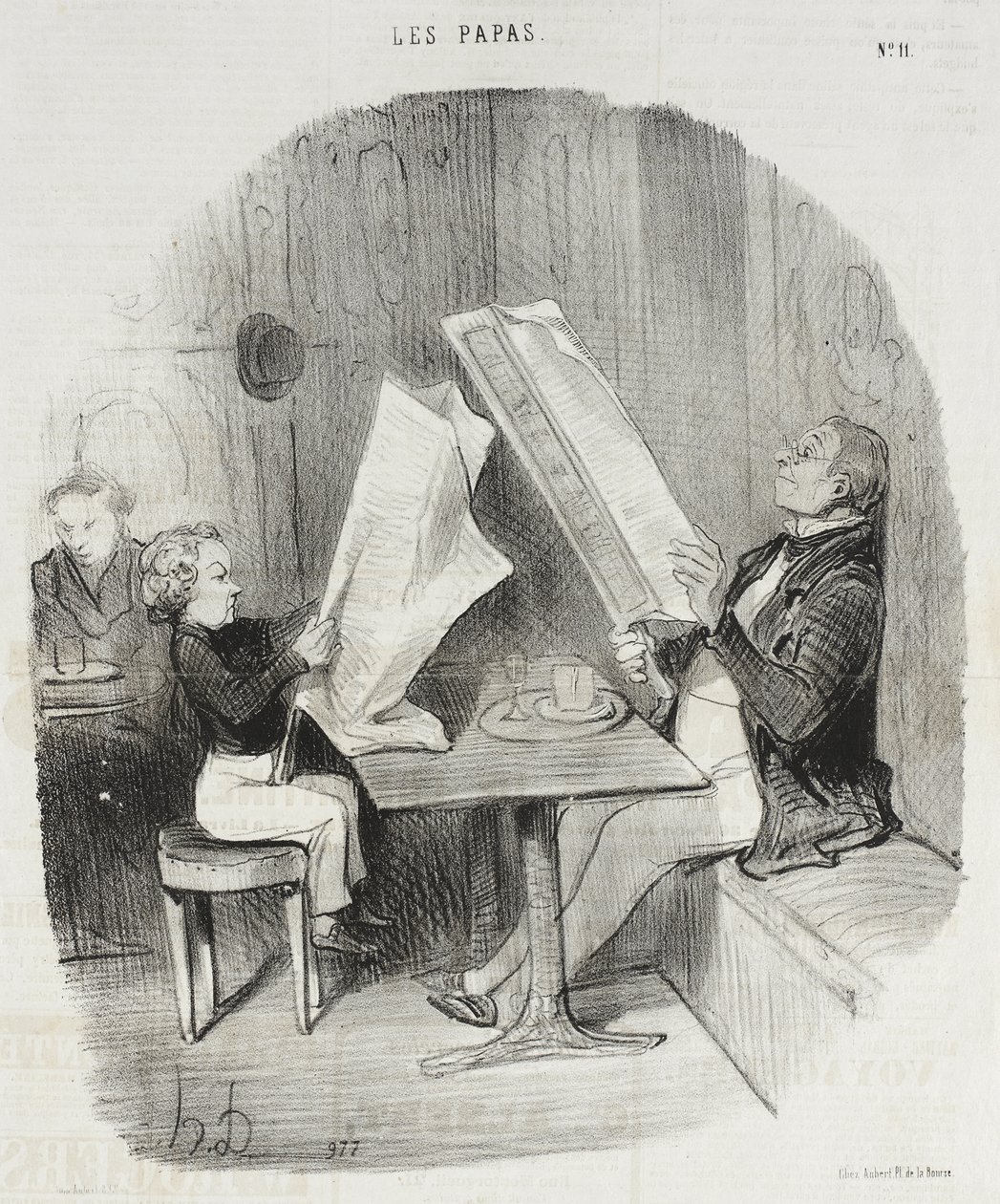 Dítě, které se pobaví málem. Le Constitutionnel mu vystačí na celý večer od Honoré Daumier
