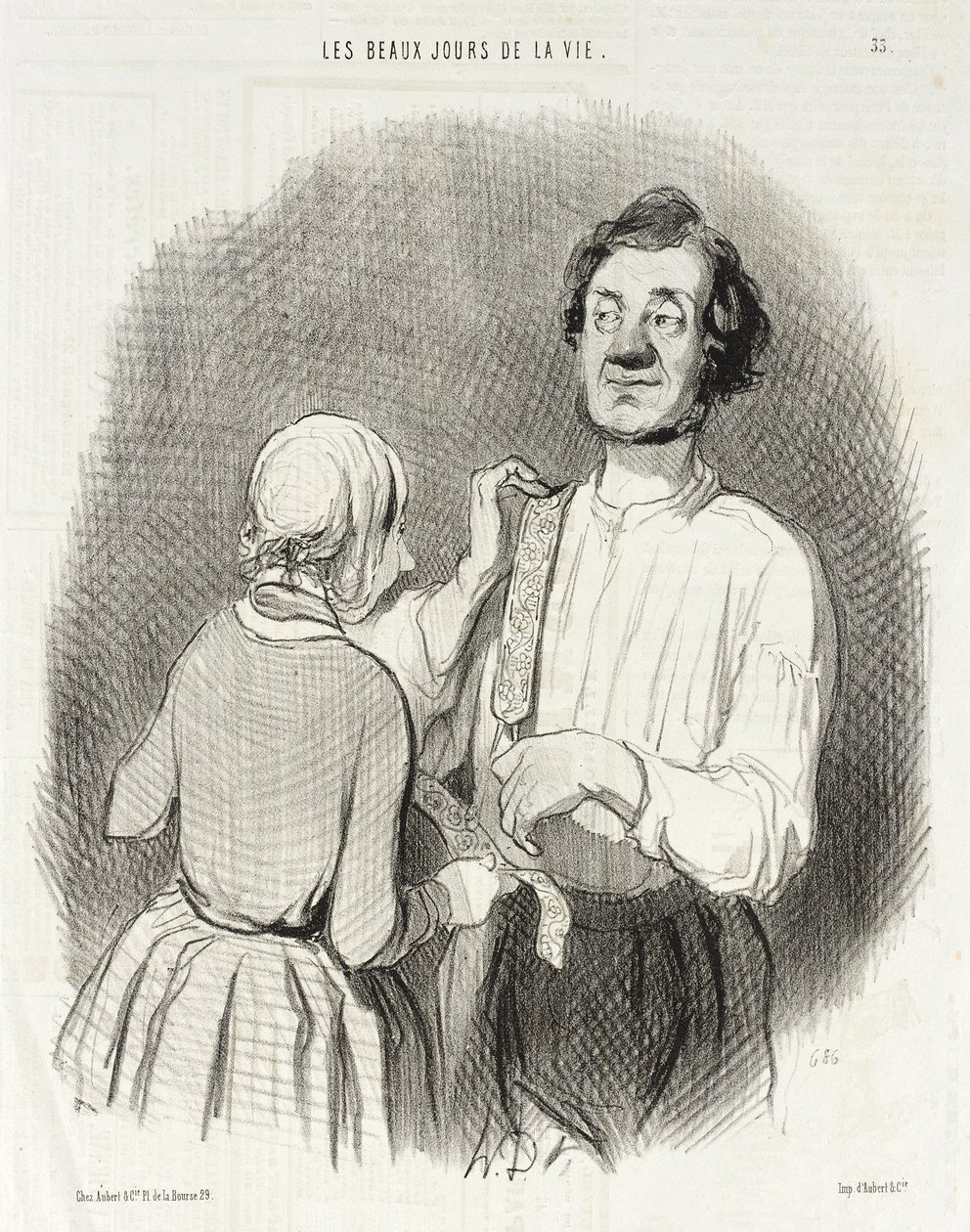 Den oslav a šlí. od Honoré Daumier