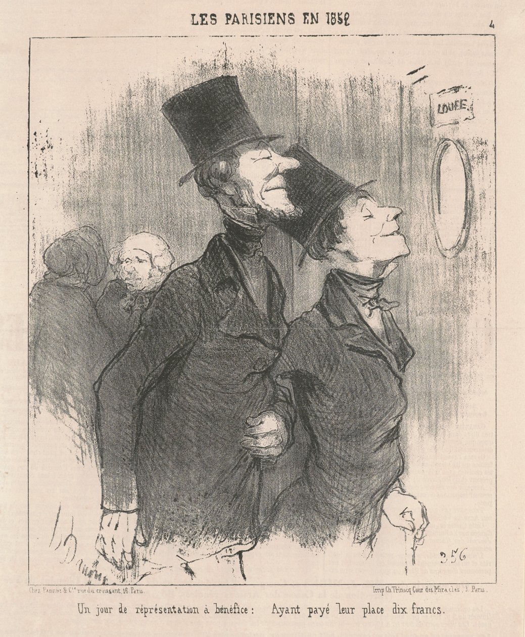 Den dobročinného představení od Honoré Daumier
