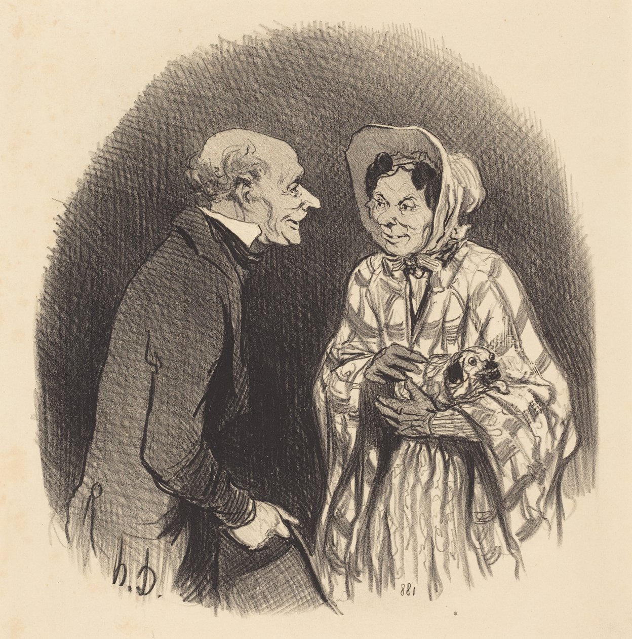 Nová známost od Honoré Daumier