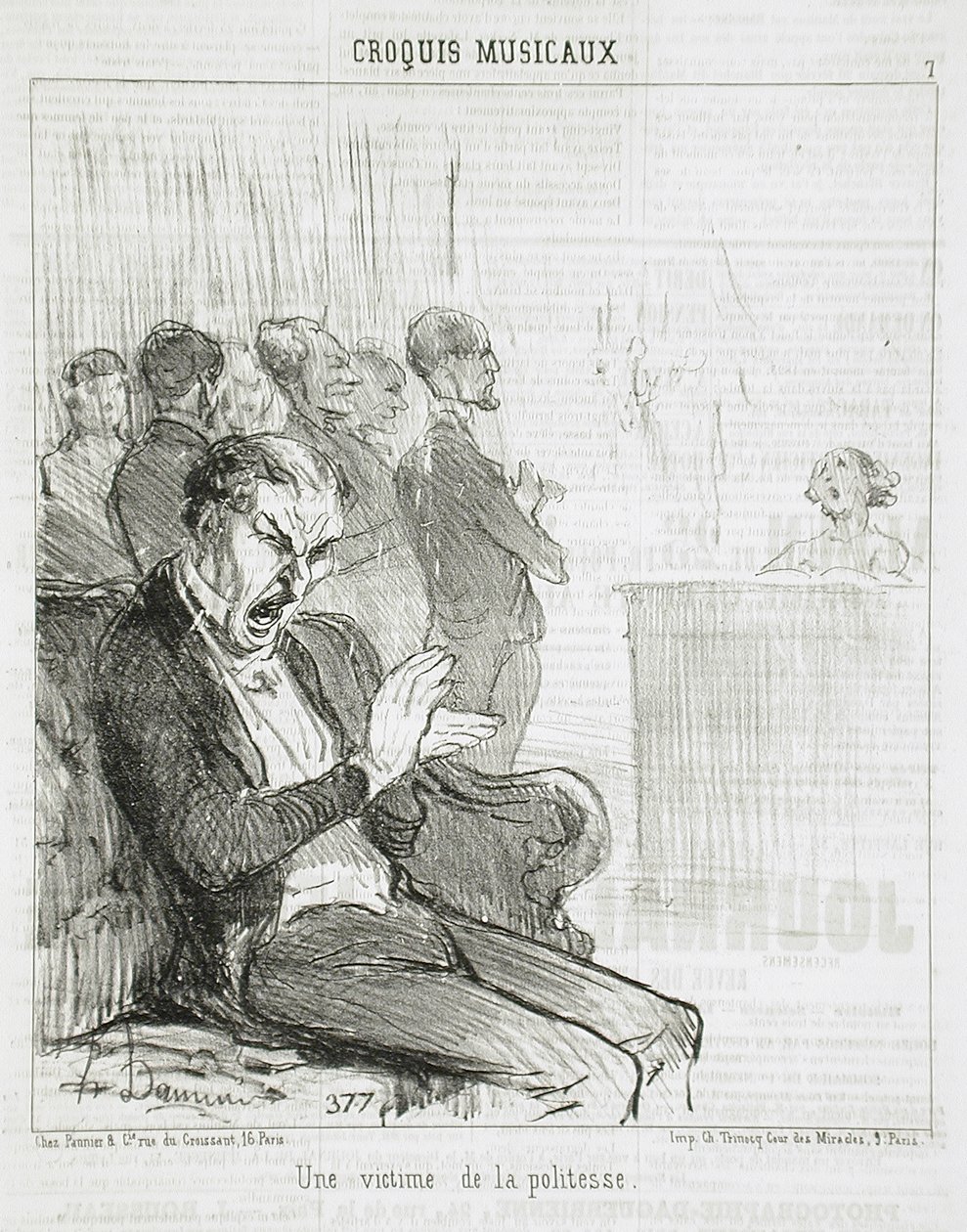 Oběť zdvořilosti od Honoré Daumier