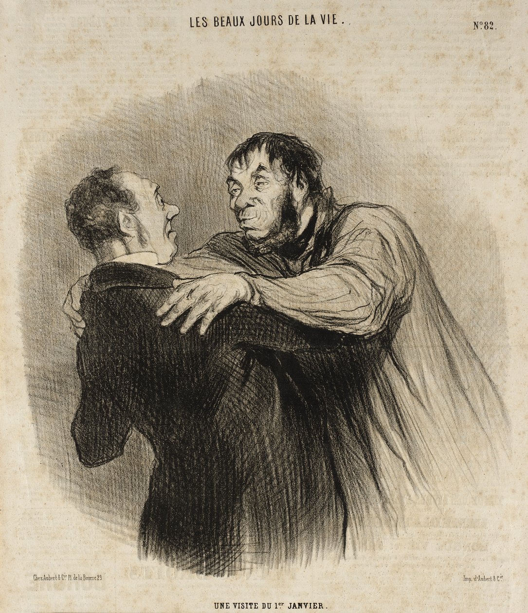 Návštěva 1. ledna od Honoré Daumier