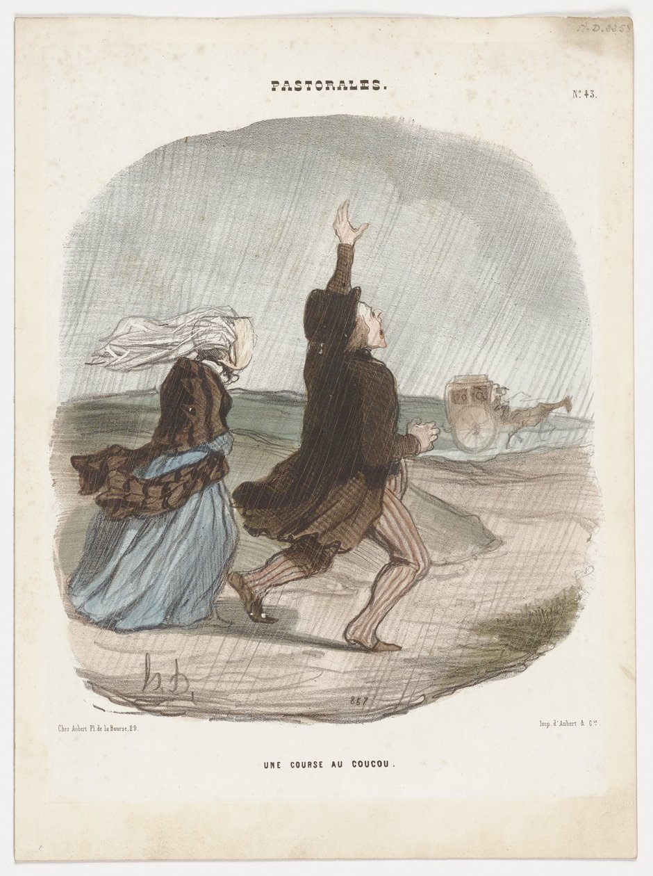 Závod kukaček. (Pastorály č. 43) od Honoré Daumier