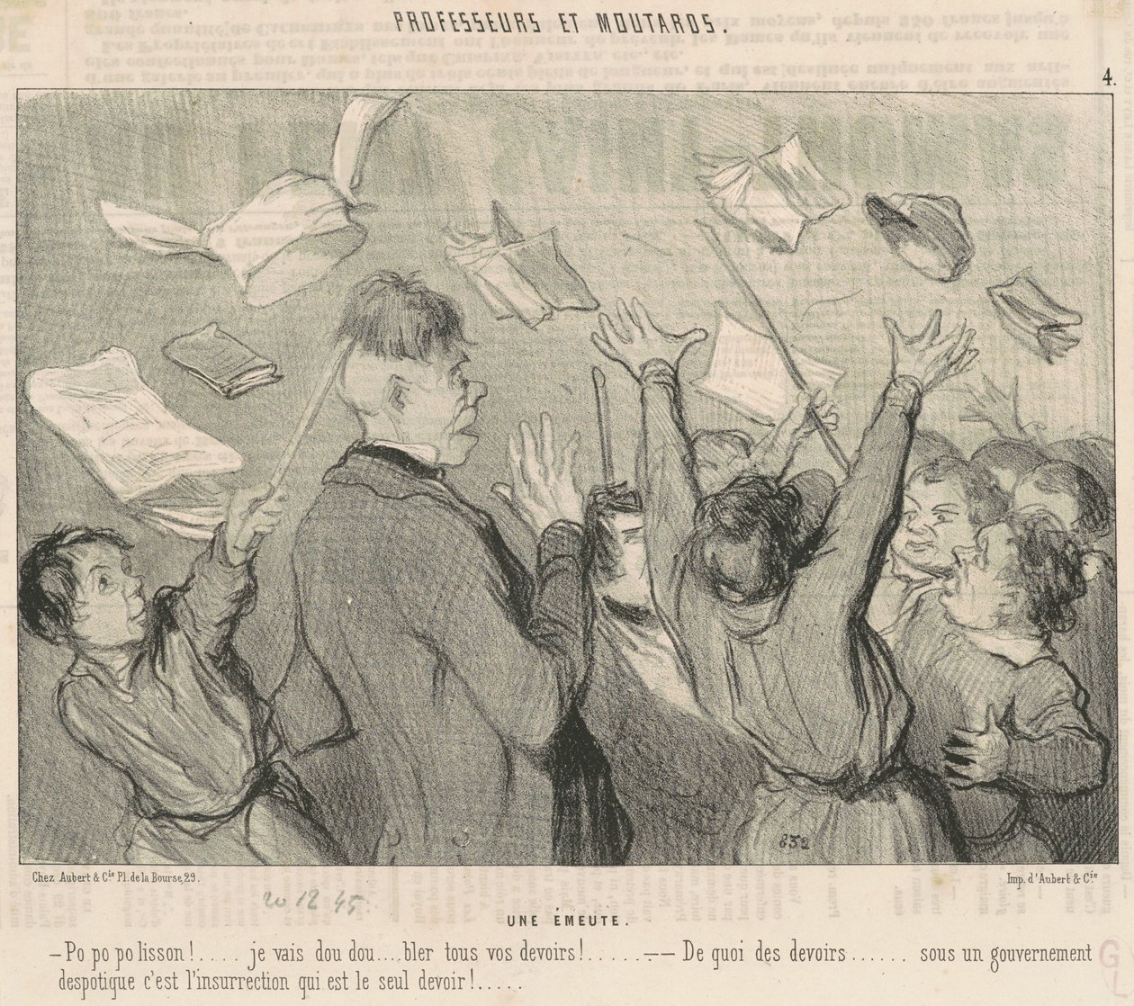 Vzpoura od Honoré Daumier