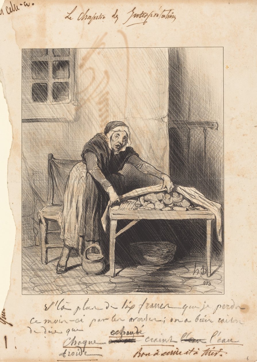 Už ztrácím více než šest franků... od Honoré Daumier