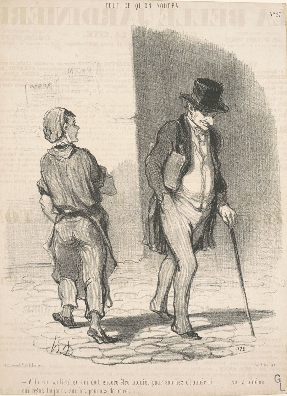 Tady je jedinec, který si musí dělat starosti... od Honoré Daumier
