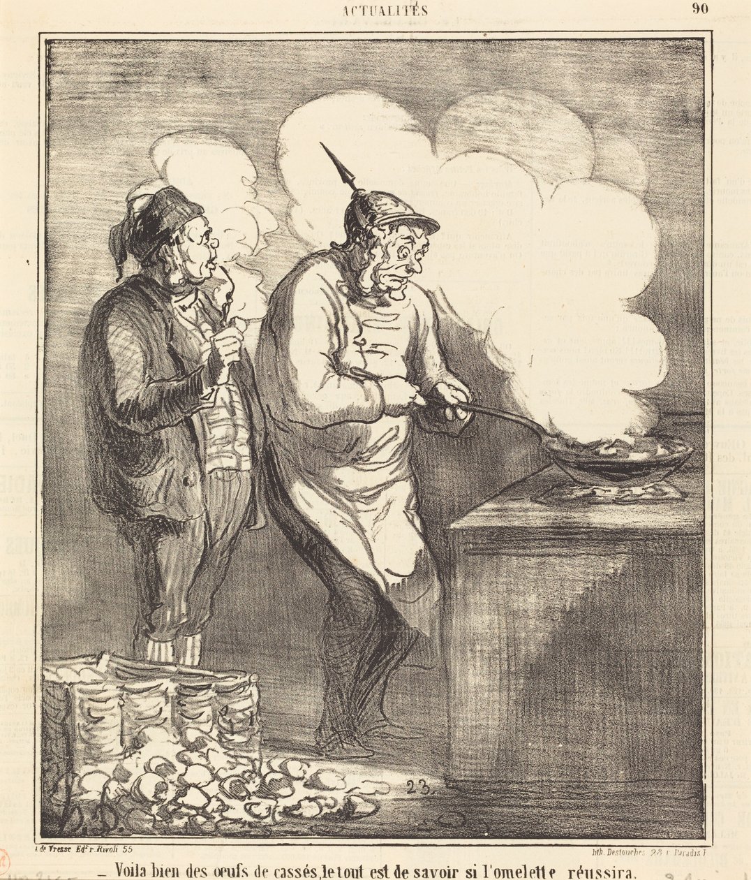 To je ale rozbitých vajec... od Honoré Daumier