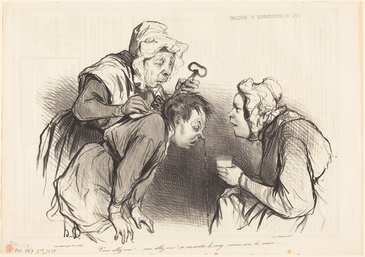 Uvidíte!... To zastaví krev... od Honoré Daumier