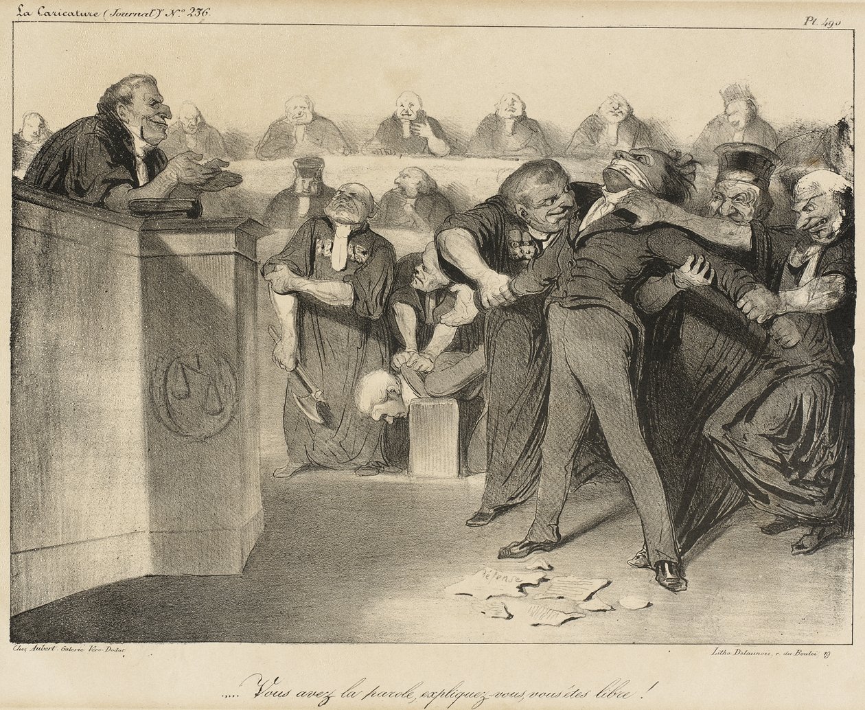 Máte slovo, vysvětlete se, jste svobodní! od Honoré Daumier