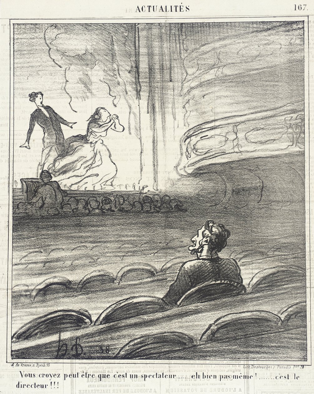 Myslíte si... že je to divák... od Honoré Daumier
