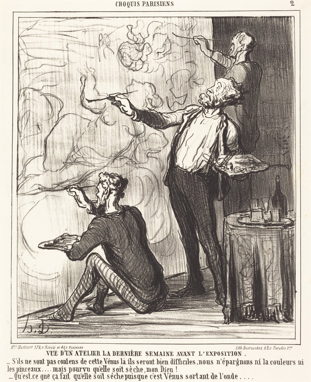 Pohled do ateliéru... před výstavou od Honoré Daumier