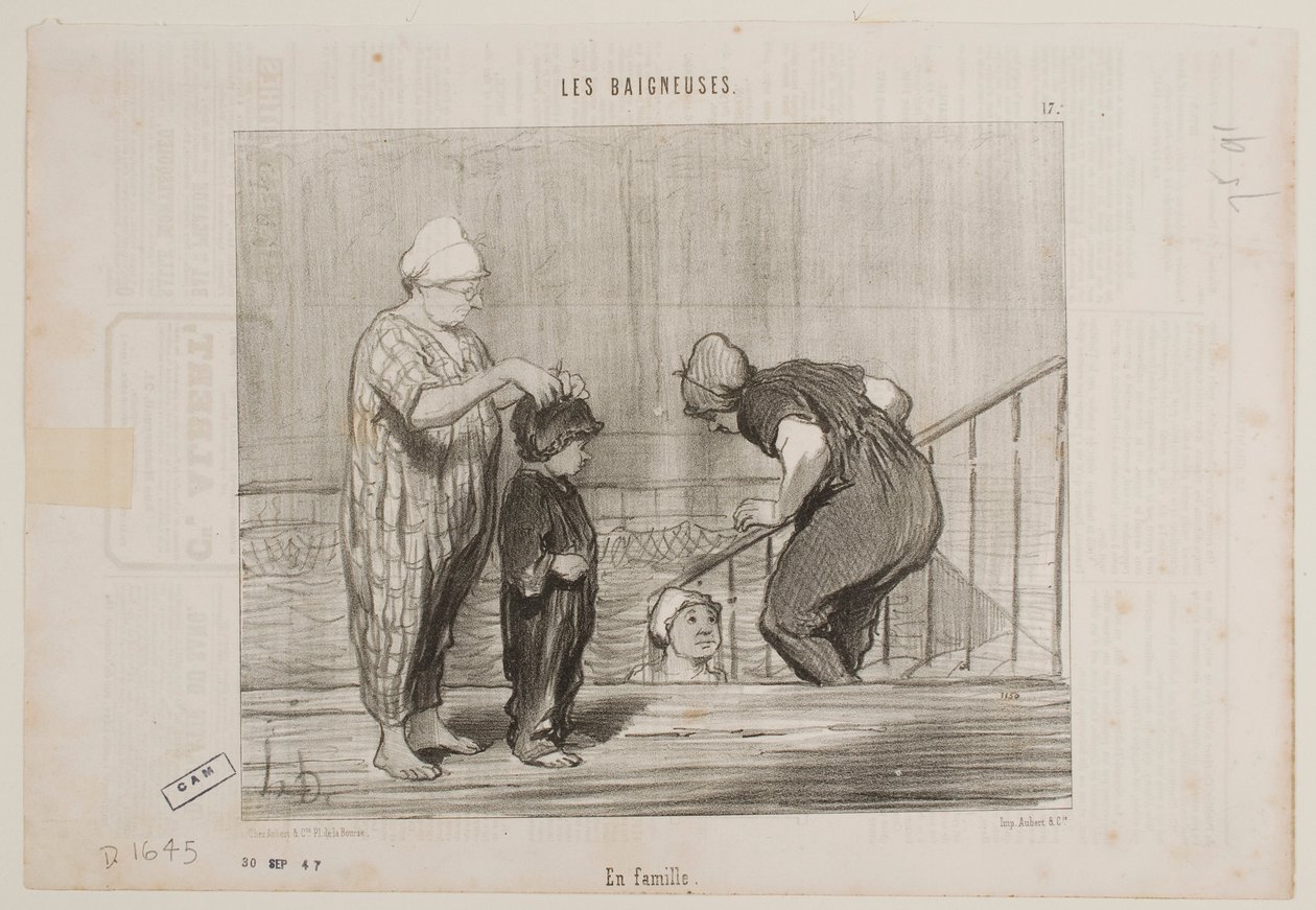 S rodinou od Honoré Daumier