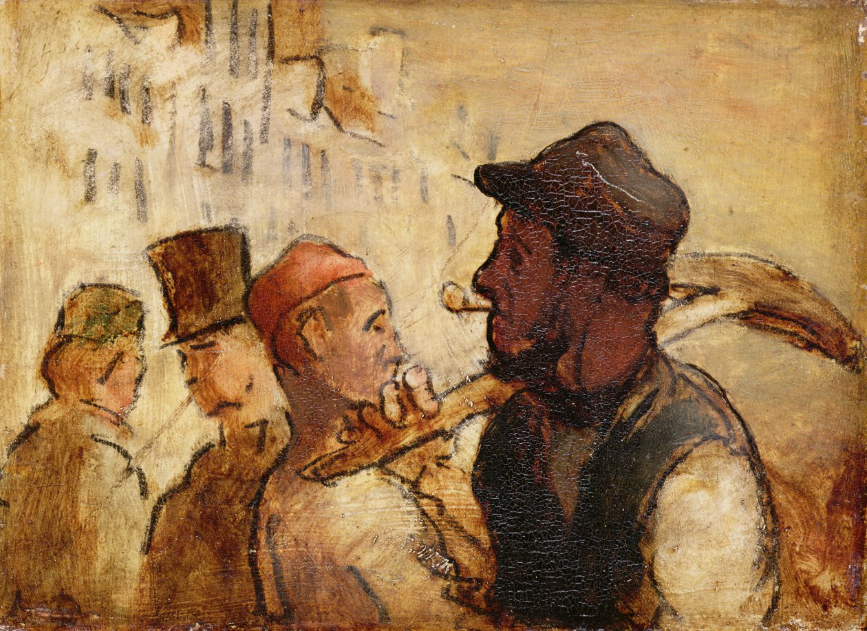 Dělníci na ulici od Honoré Daumier