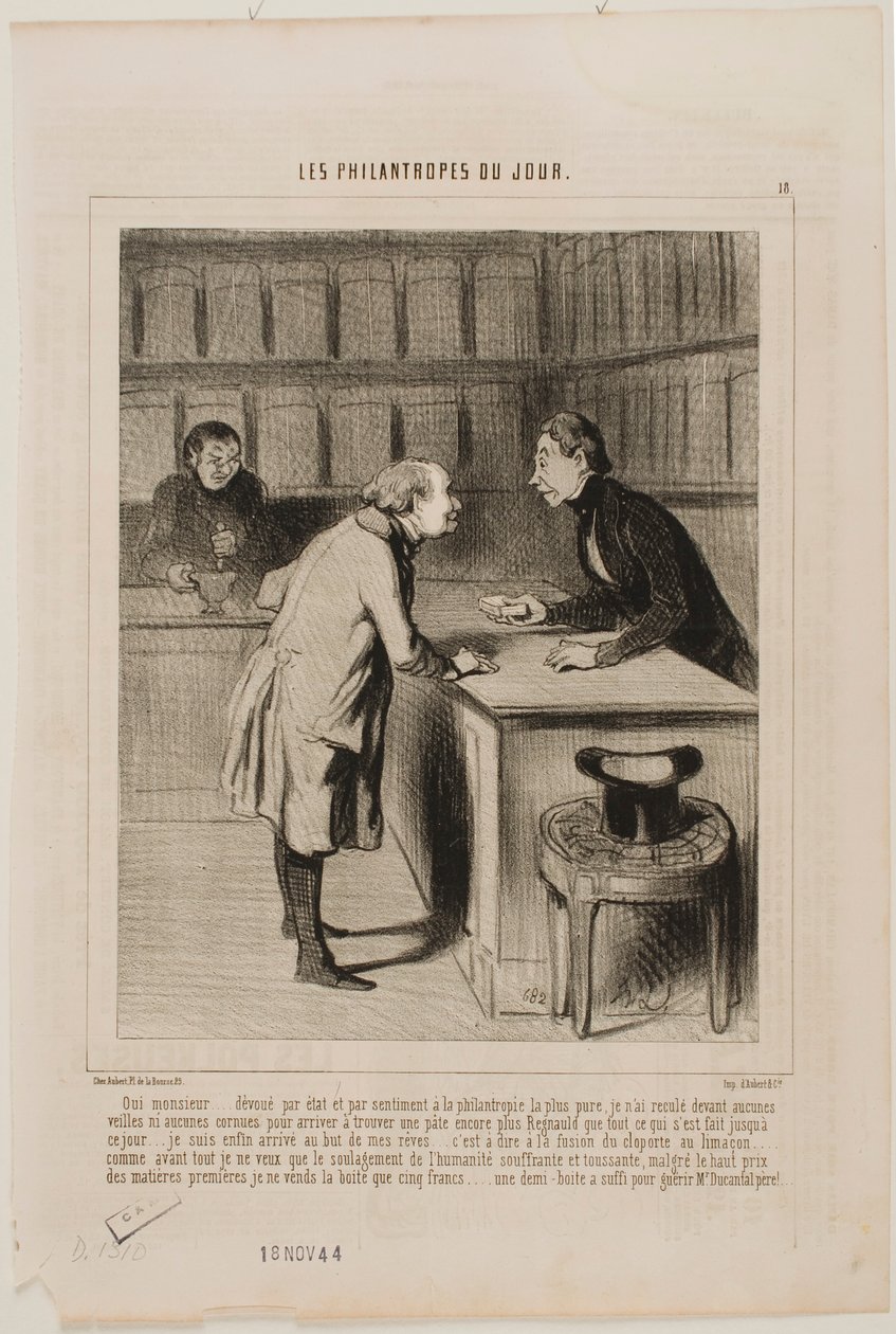 Ano, monsieur, plně oddán státu a svému filantropickému osudu… od Honoré Daumier