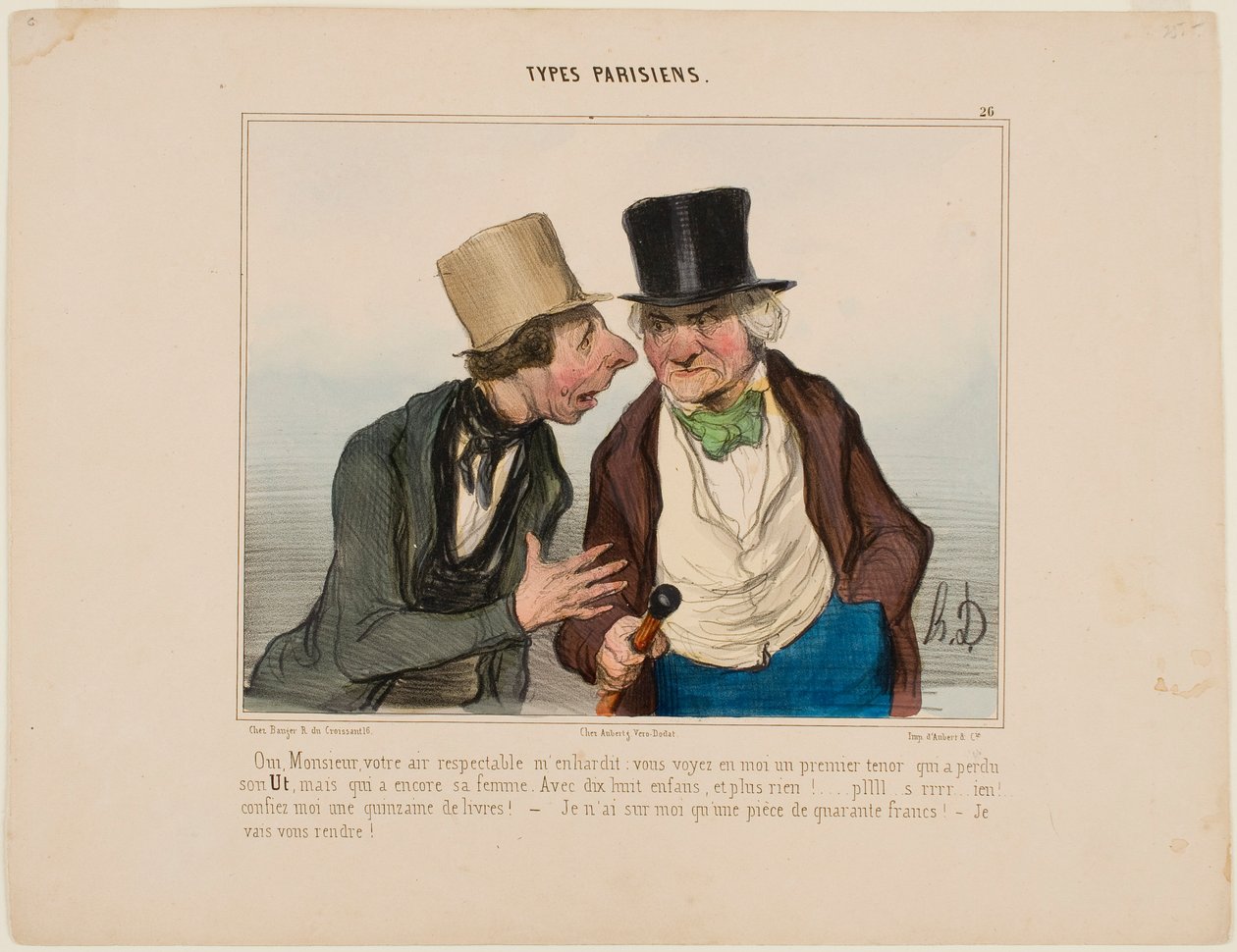 Ano, pane, váš úctyhodný vzhled mě činí odvážnějším od Honoré Daumier