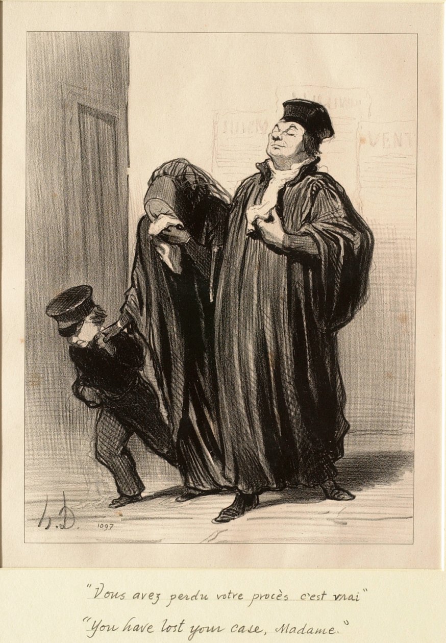 Prohrála jste svůj proces, madam od Honoré Daumier