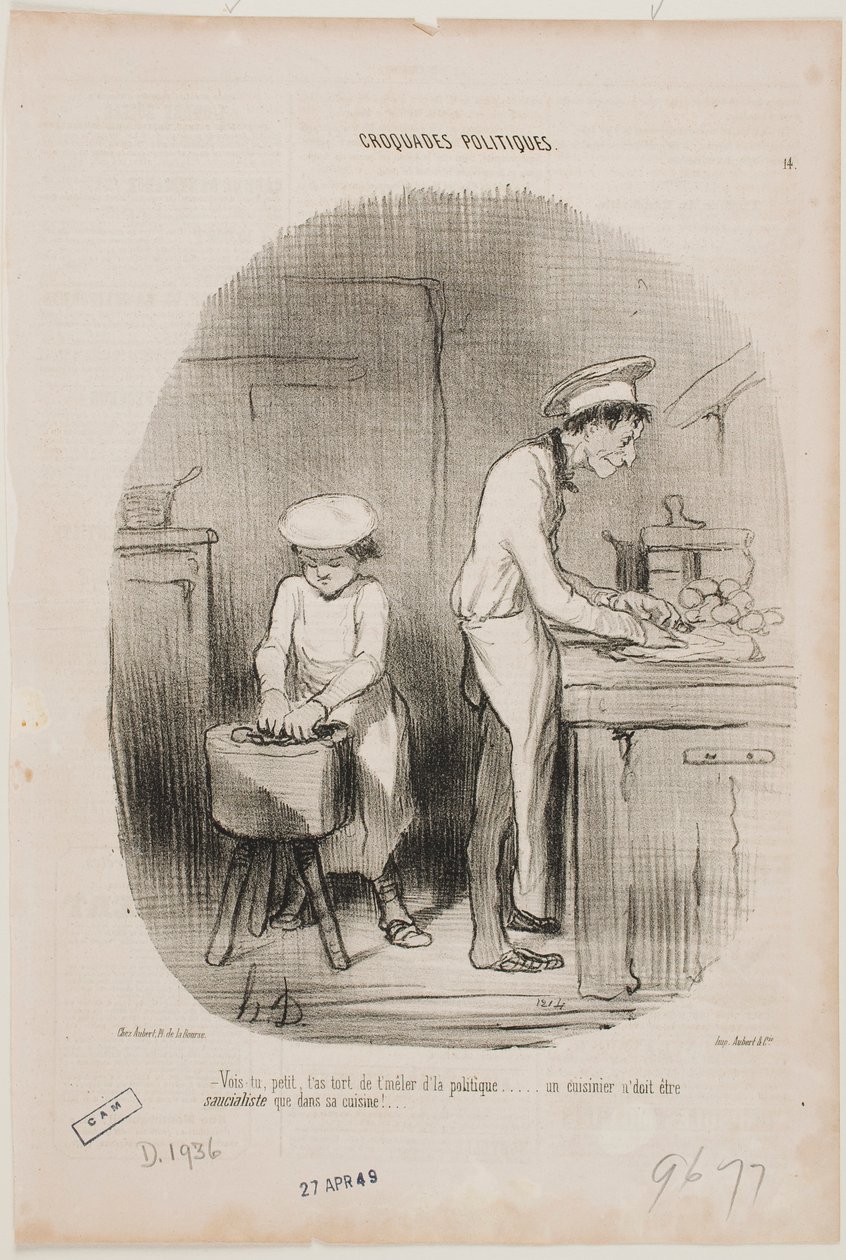 Víš, mladíku, do politiky by ses opravdu neměl plést. od Honoré Daumier