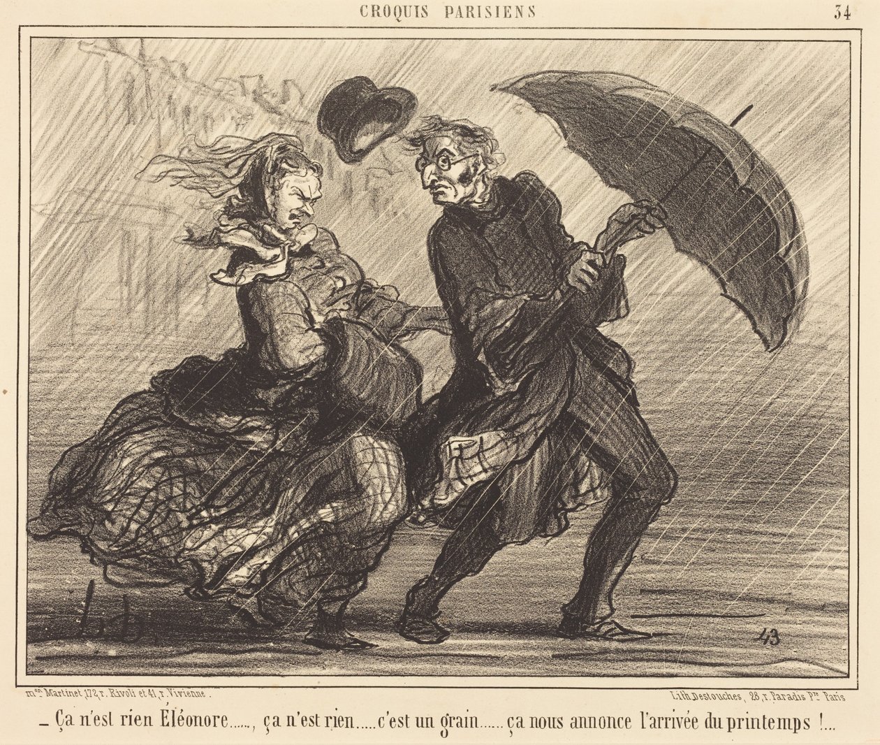 To nic není, Éléonore... to nic není... od Honoré Daumier