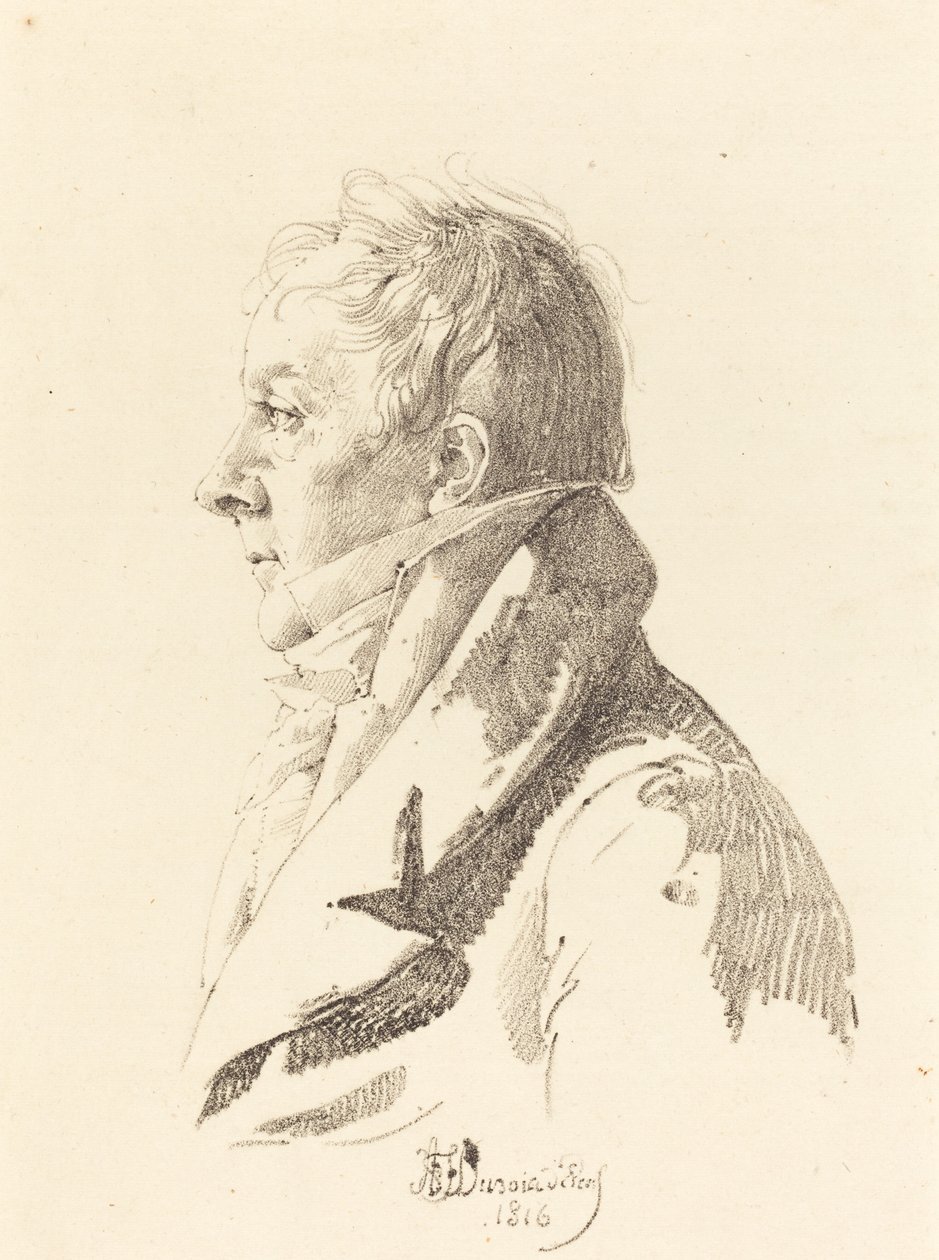 Portrét muže od Honore Jean Dubois Duperray