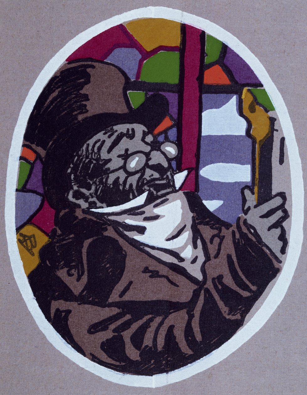 Le cousin Pons, karikatura pro román Honore de Balzac (1799-1850) od Honore de Balzac