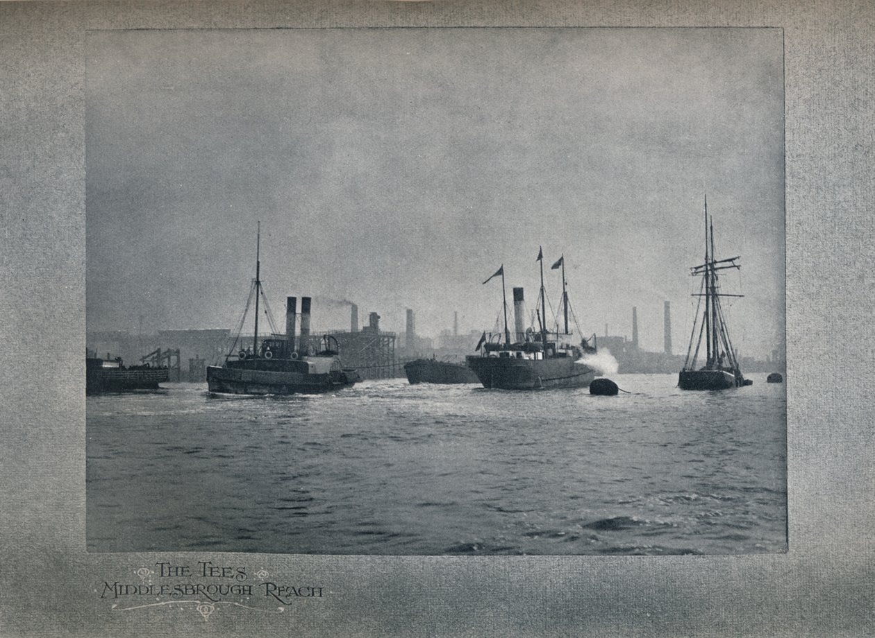 The Tees, Middlesbrough Reach, 1919 od Hood and Co. Ltd