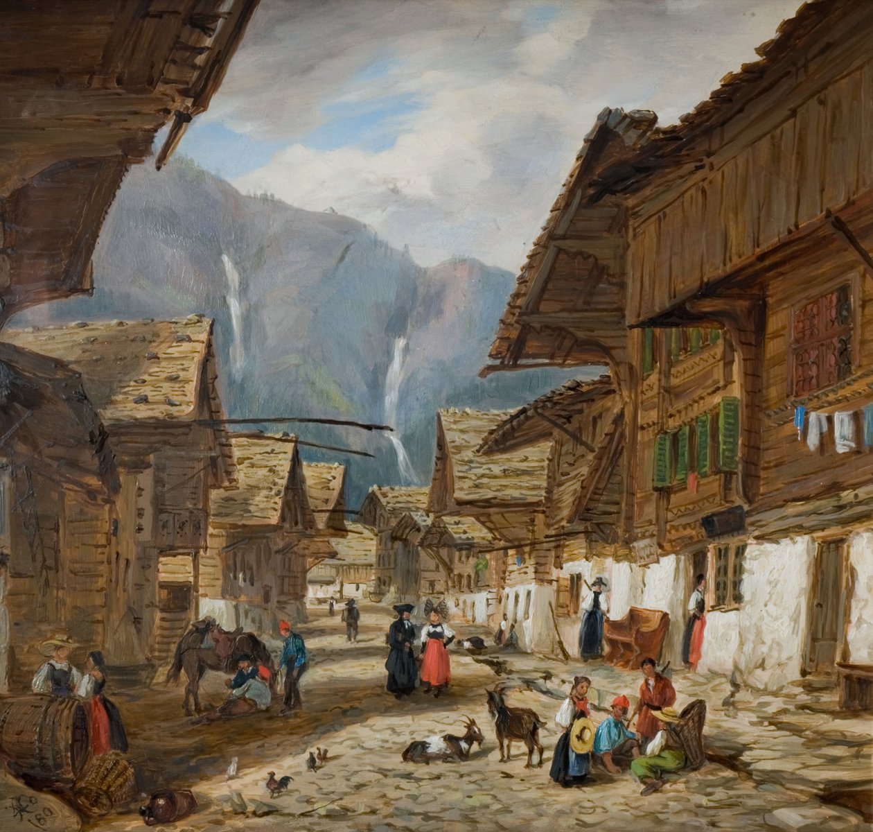 Andermatt, Švýcarsko, 1880. od Hopkins Horsley Hobday Horsley