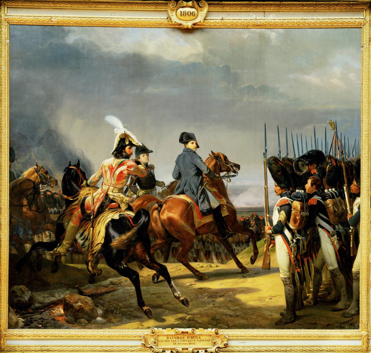 Bitva u Jeny, kterou 14. října 1806 vyhrál císař Napoleon I. ... od Horace (after) Vernet