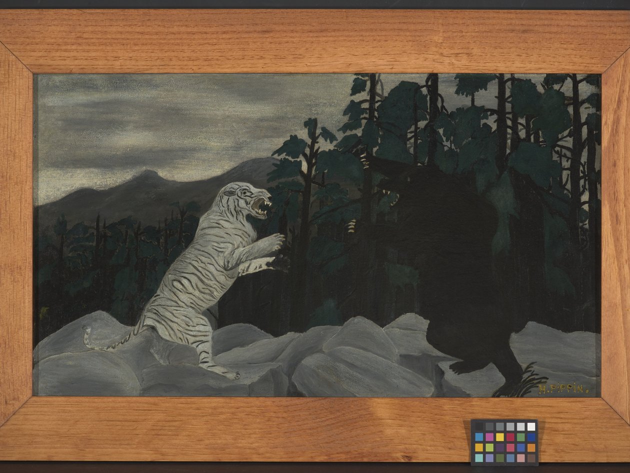 Modrý tygr (olej na látce) od Horace Pippin