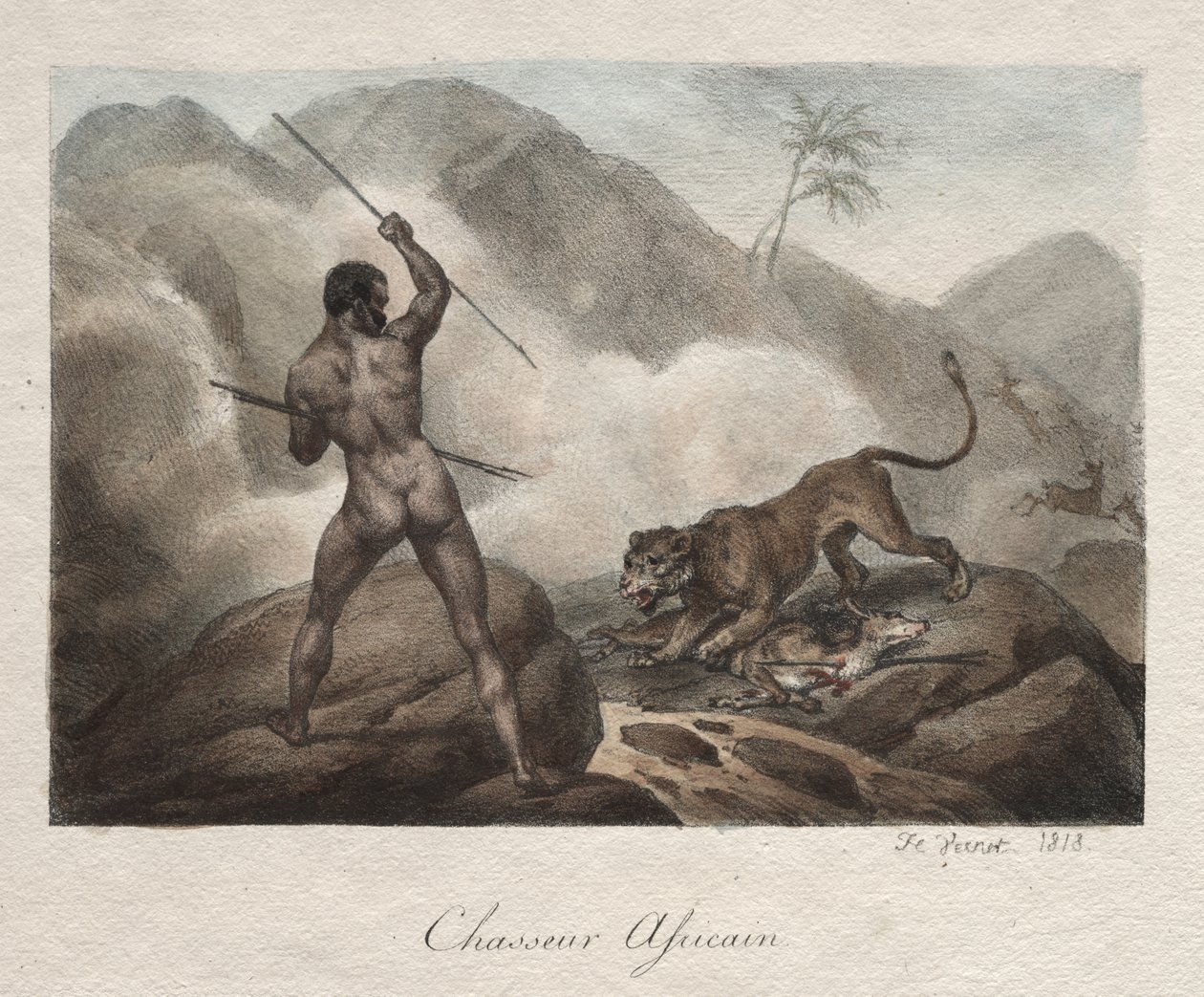 Africký lovec od Horace Vernet