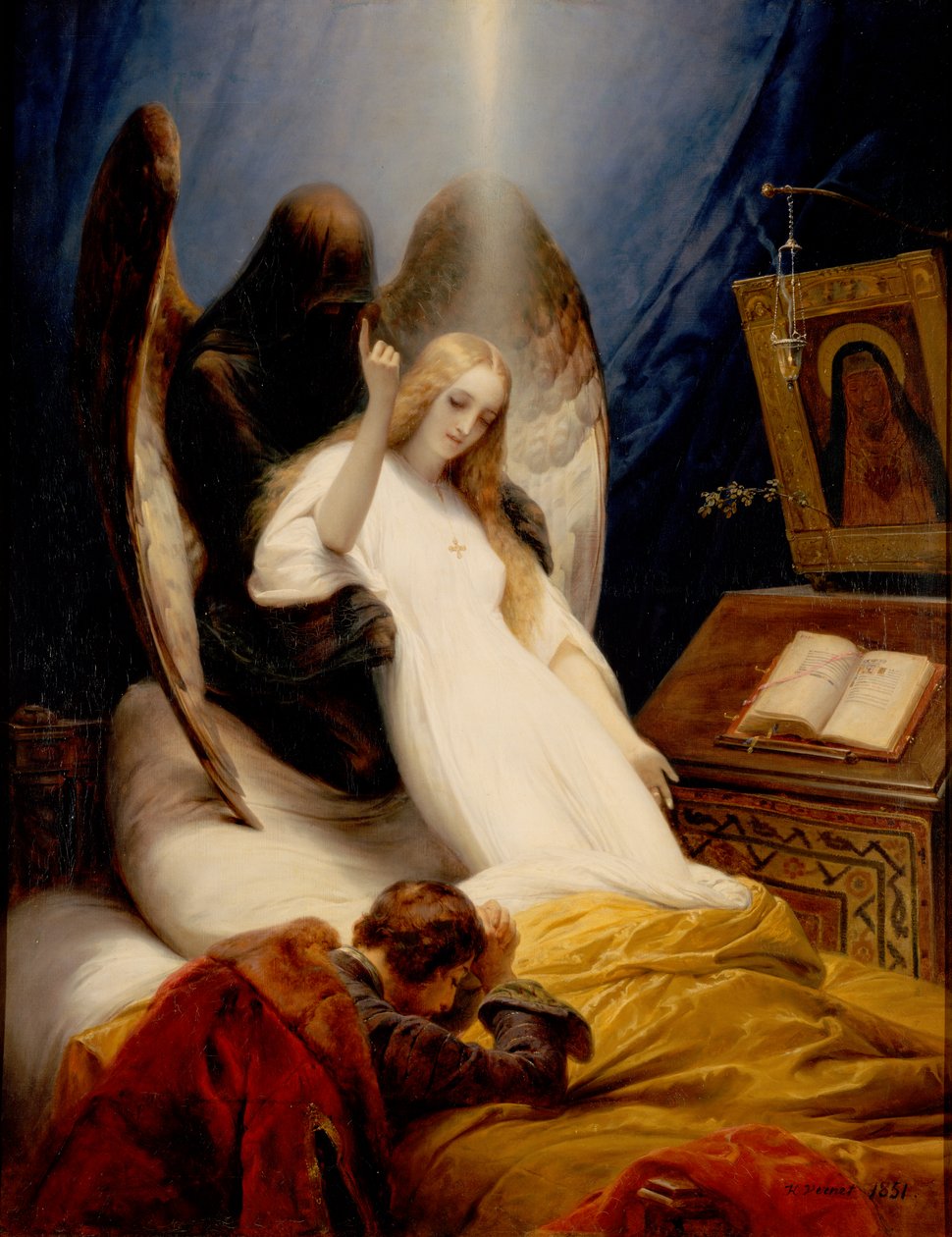 Anděl smrti od Emile Jean Horace Vernet