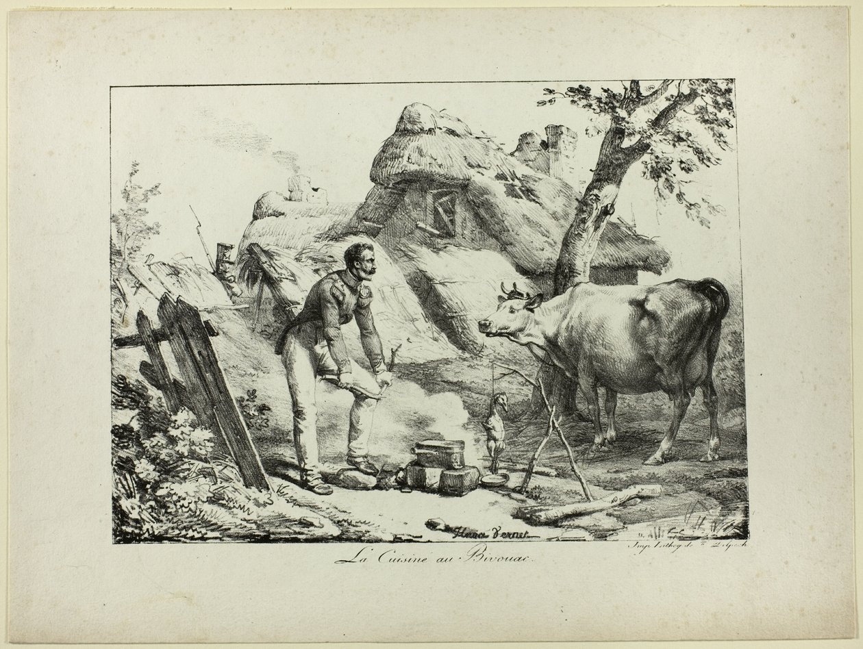 Kuchyně Bivouac od Horace Vernet