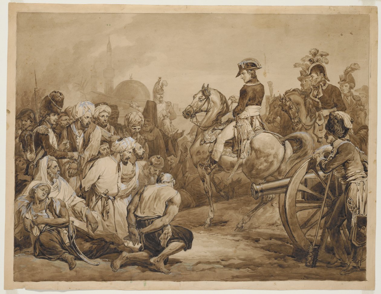 Bonaparte uděluje milost káhirským povstalcům od Horace Vernet