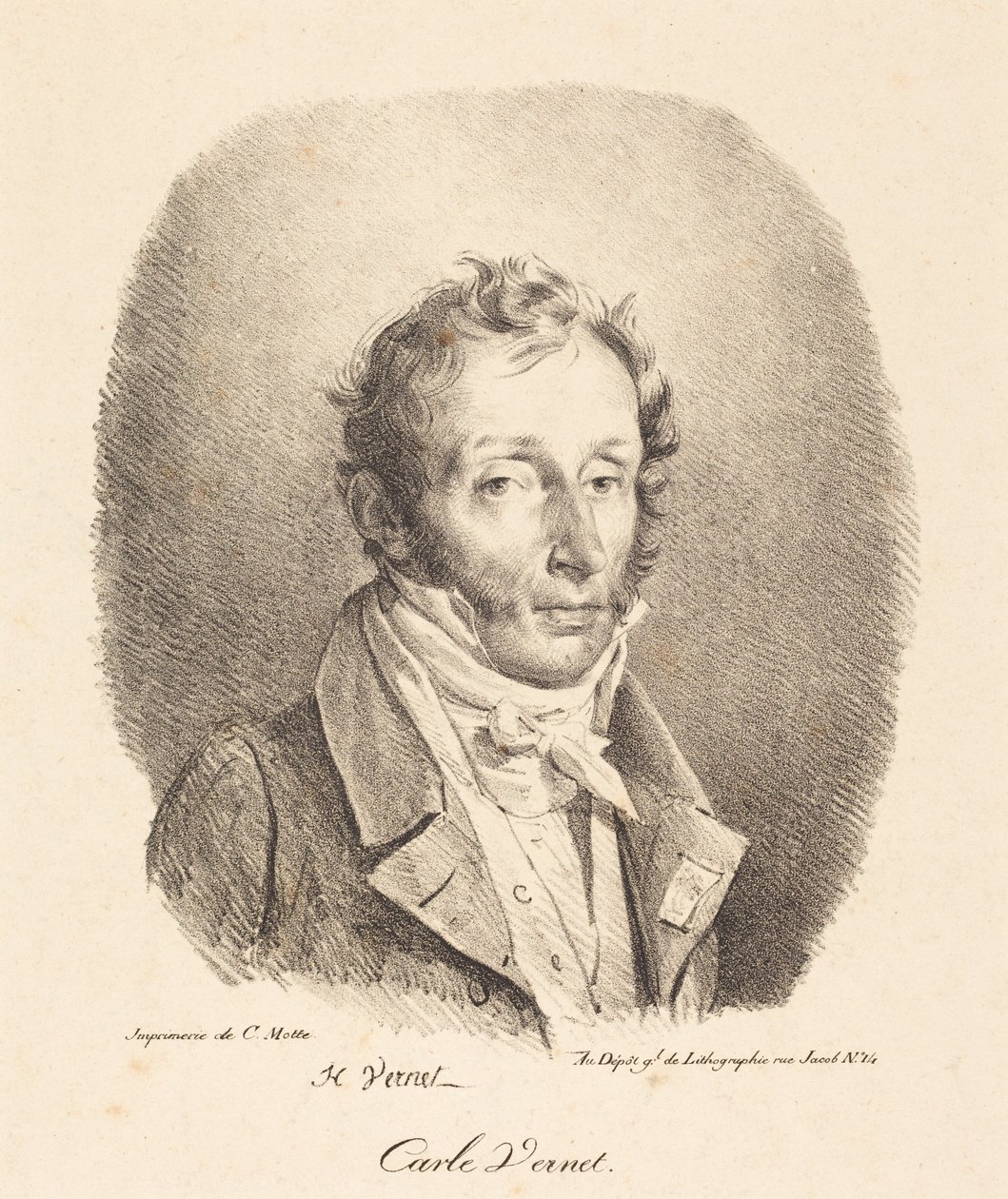 Busta Carle Verneta od Horace Vernet