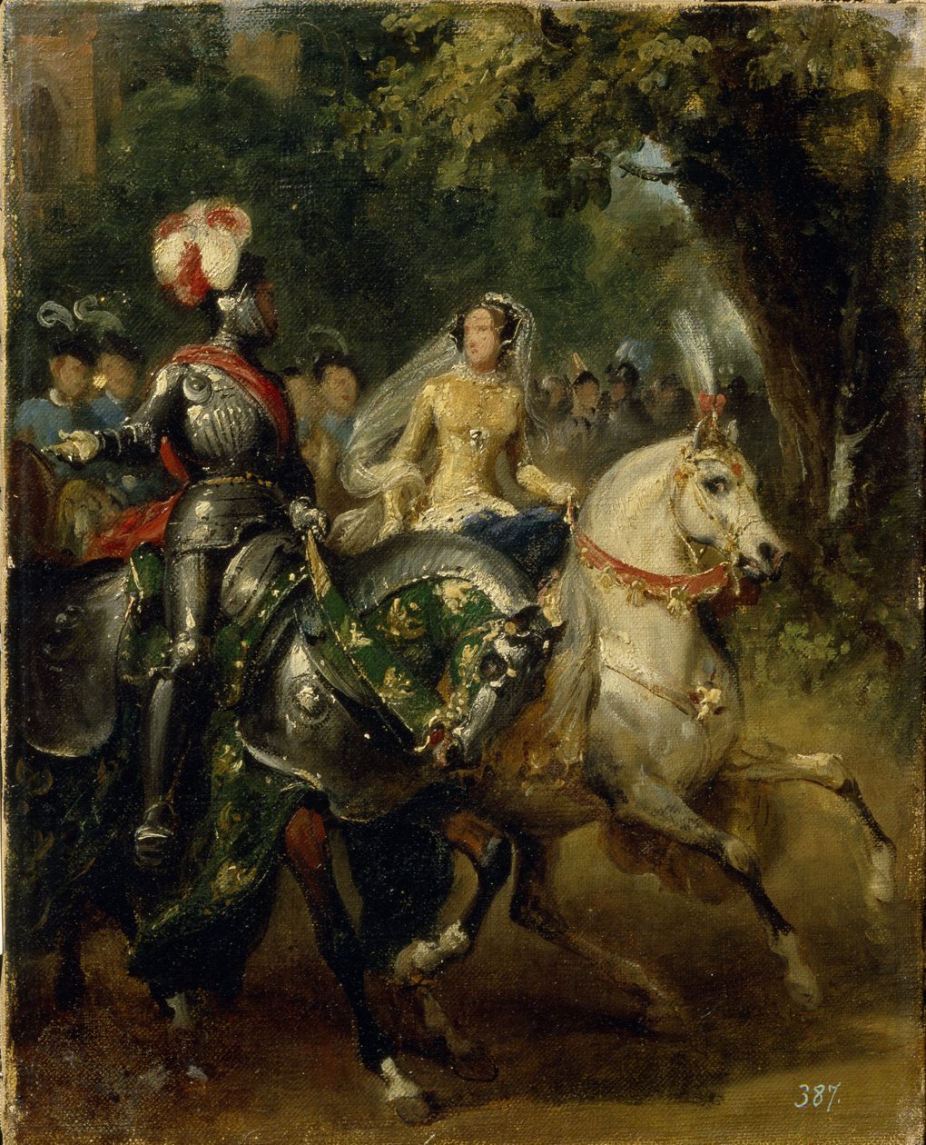 Cavalcade, asi 1842 od Emile Jean Horace Vernet