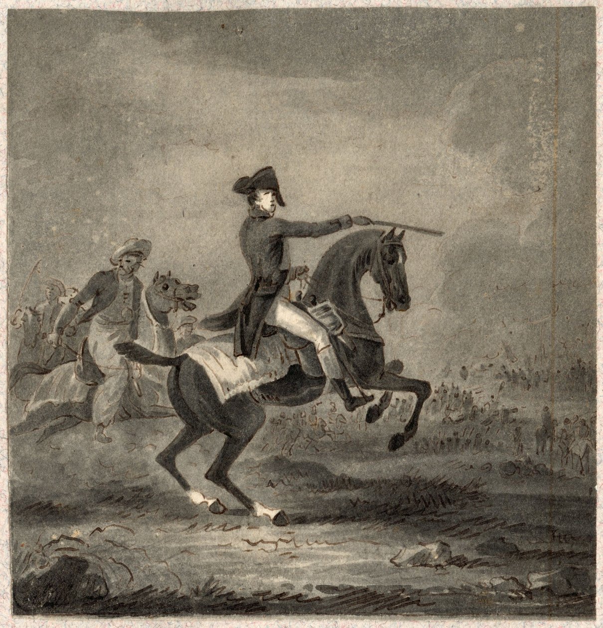 Generál na koni od Horace Vernet