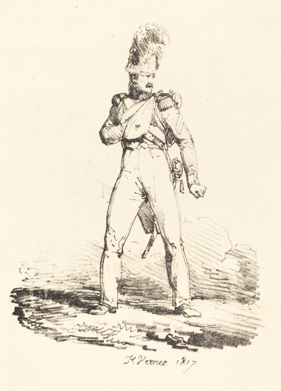 Granátník od Emile Jean Horace Vernet