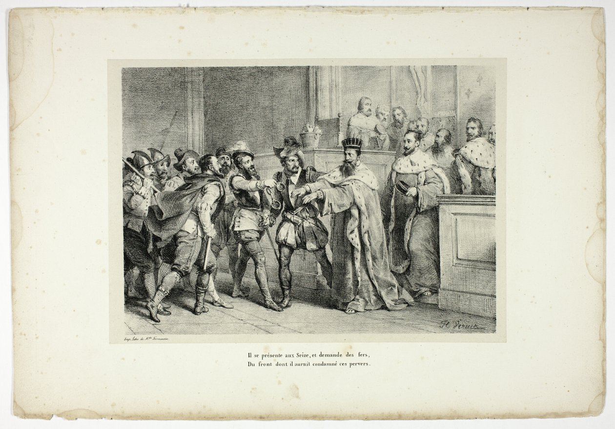 Jde do Sixteen a žádá o žehličky... od Horace Vernet