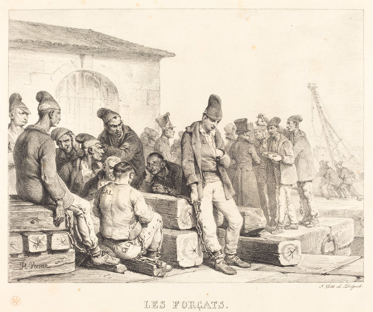 Odsouzení od Emile Jean Horace Vernet