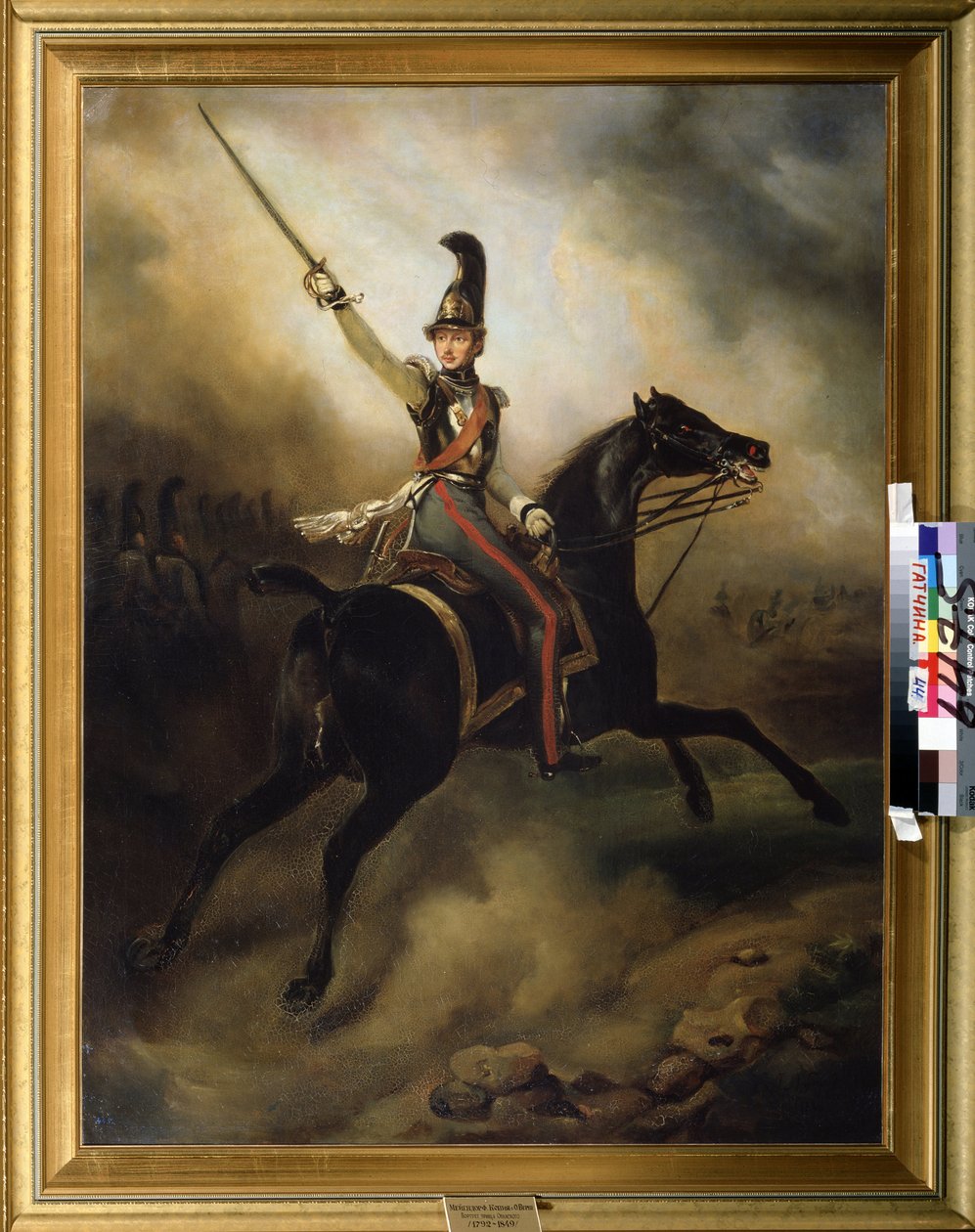 Portrét prince Fredericka Nizozemského (Frederic of Orange-Nassau (Orange Nassau) (1797-1881) (Portrét of Prince Frederick of Nederlands). Malba Horace Verneta (1789-1881). Olej na plátně, 97 x 128 cm od Emile Jean Horace Vernet