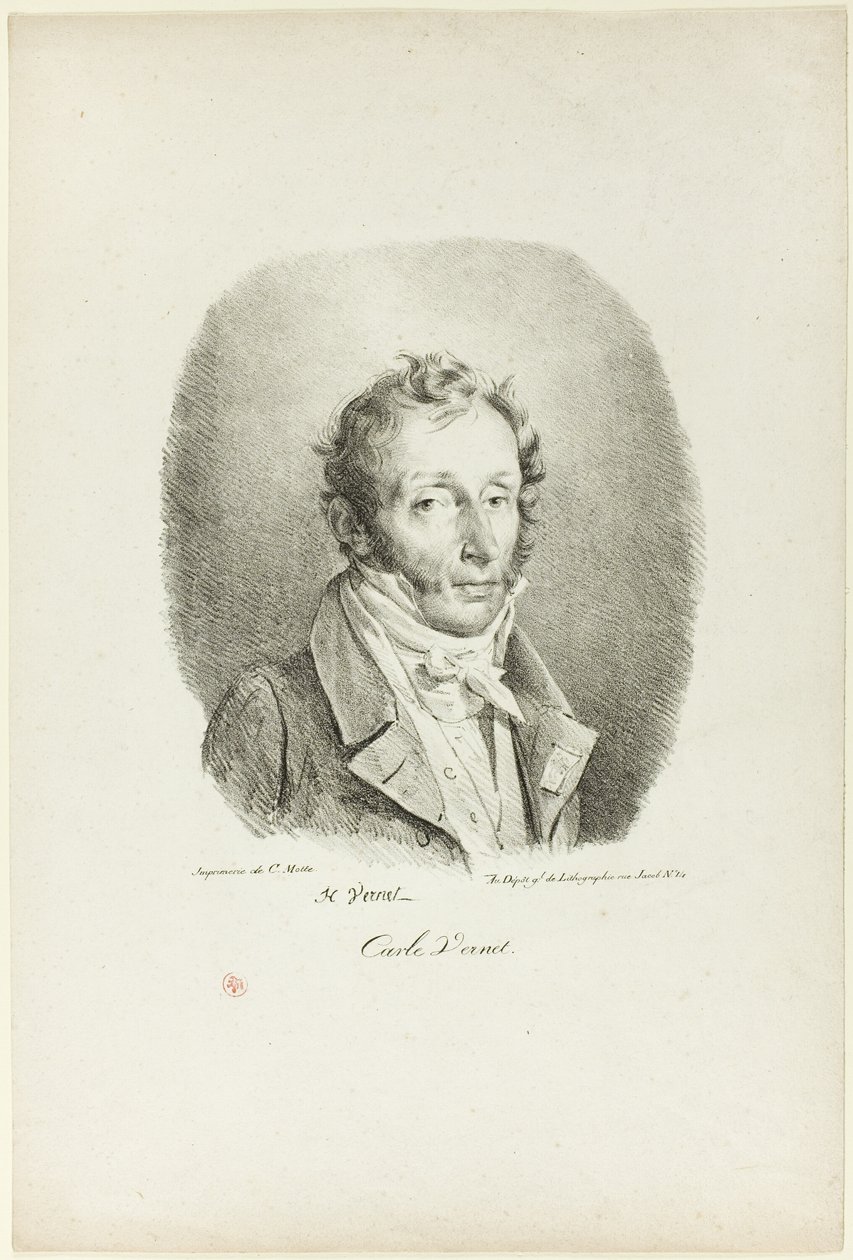Portrét Carle Verneta od Emile Jean Horace Vernet