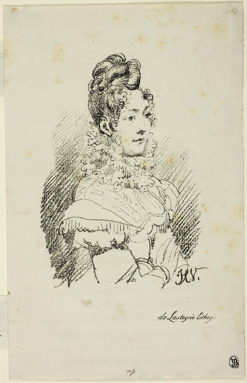 Portrét Madame Perregaux od Emile Jean Horace Vernet